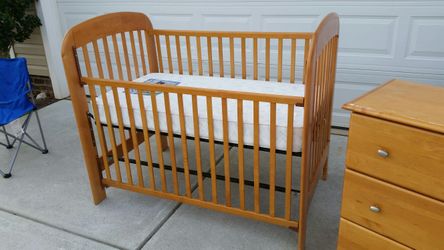 Crib and changing table