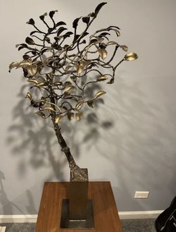 Stunning Mid Century Hand- Forged Iron Tree