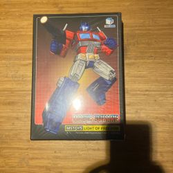 The Magic Square MS-01X Light of Freedom (Metallic Version) is a third-party Masterpiece-scale Optimus Prime figure. It stands approximately 24–25 cm 