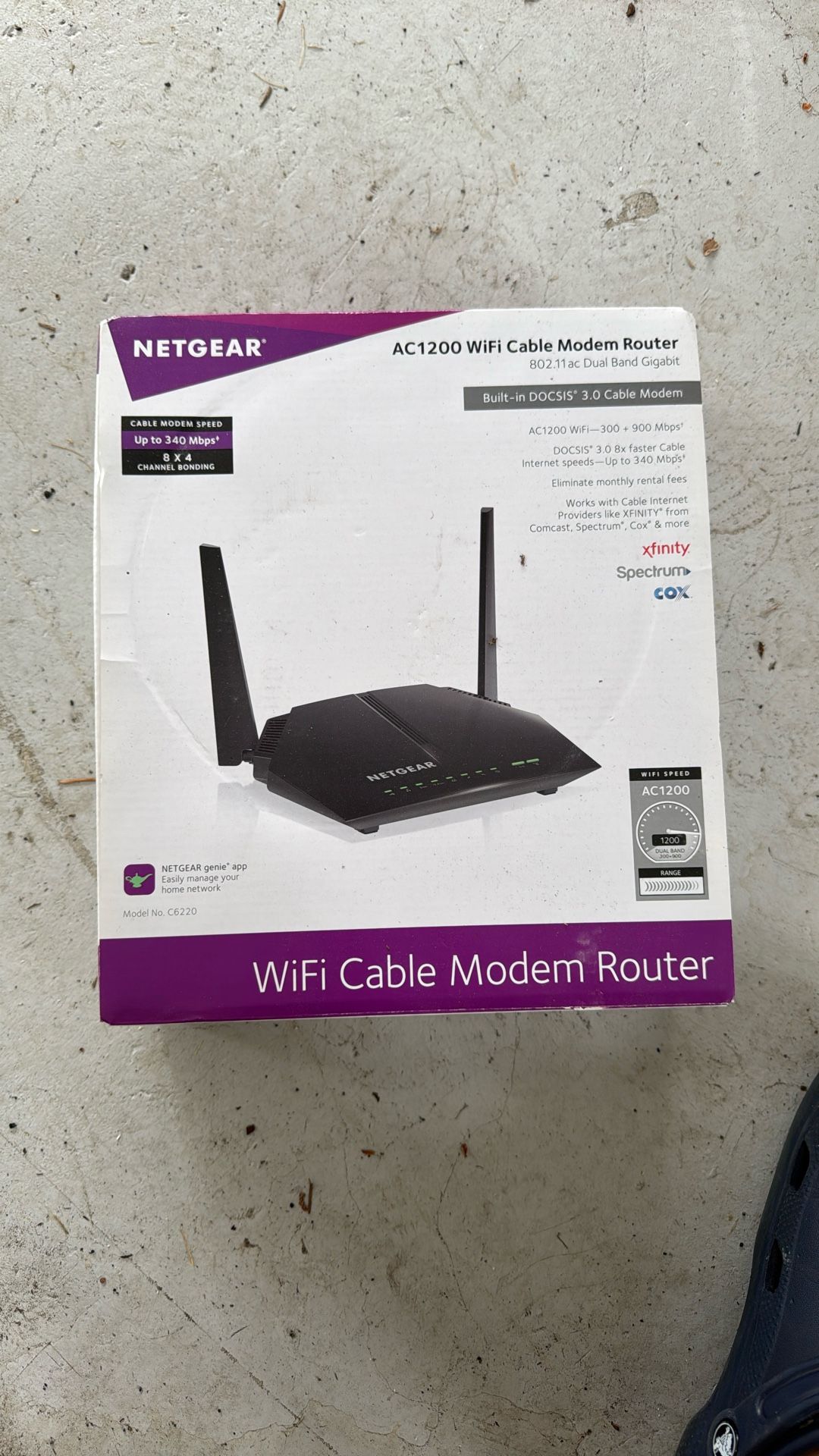 Netgear AC1200 WiFi Cable Modem Router