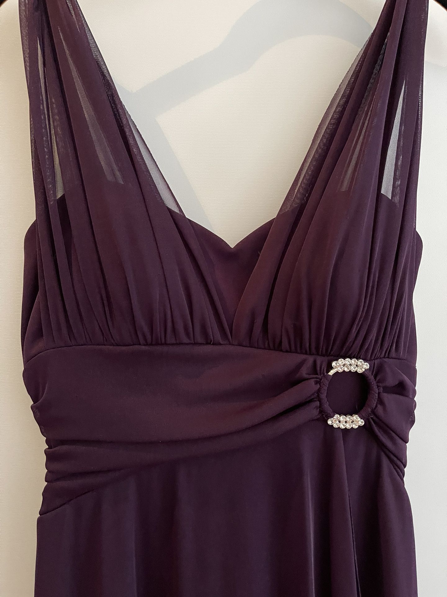 Purple Long Dress Size 10 Like New 
