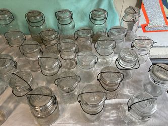 Antique Flip-Top Jars