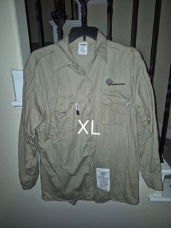 MAGID FRC TAN BUTTON UP SHIRT