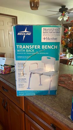 Medline Transfer Bench W Back