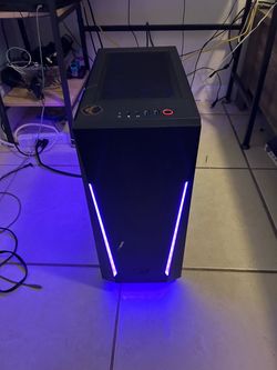 Black Mid-Tower ATX PC Gaming Case RGB