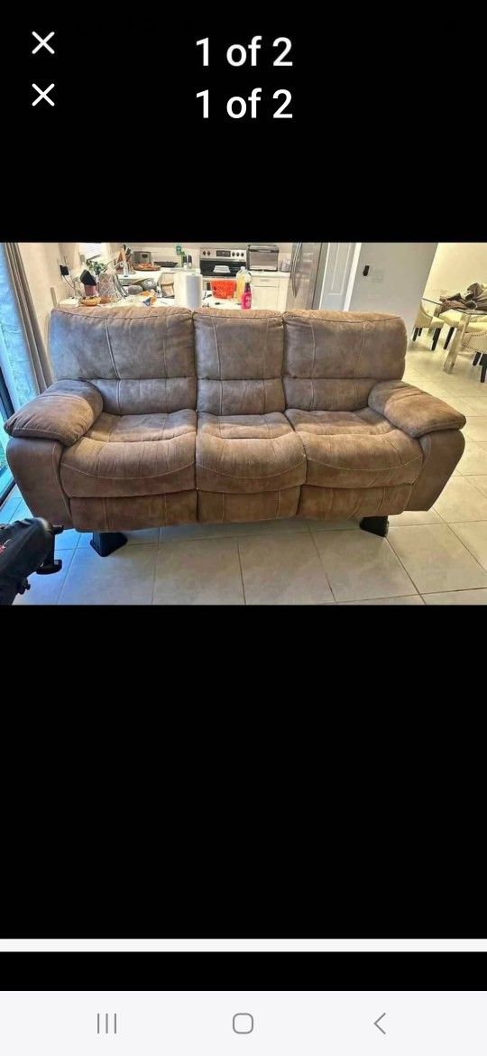Sofa 3 Piece Reclining 2 Piece No Reclining