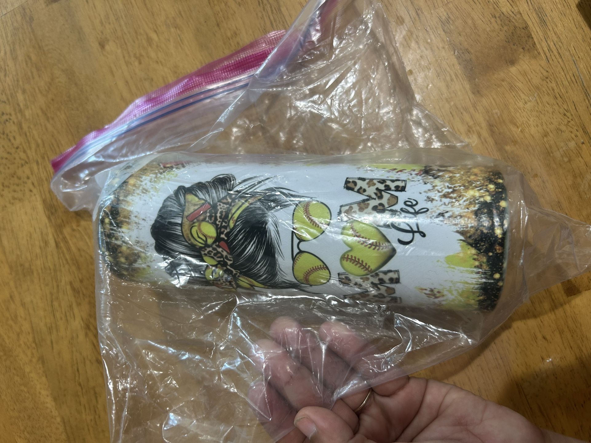 20oz Softball Skinny Tumbler $20