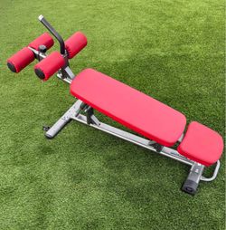 Finer Form Semi-Commercial Sit Up Bench Elite with Reverse Crunch Handle for Ab Exercises and 4 Adjustable Height Settings