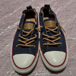 Womens 7.5 Converse Shoreline Slip On Canvas Shoes 