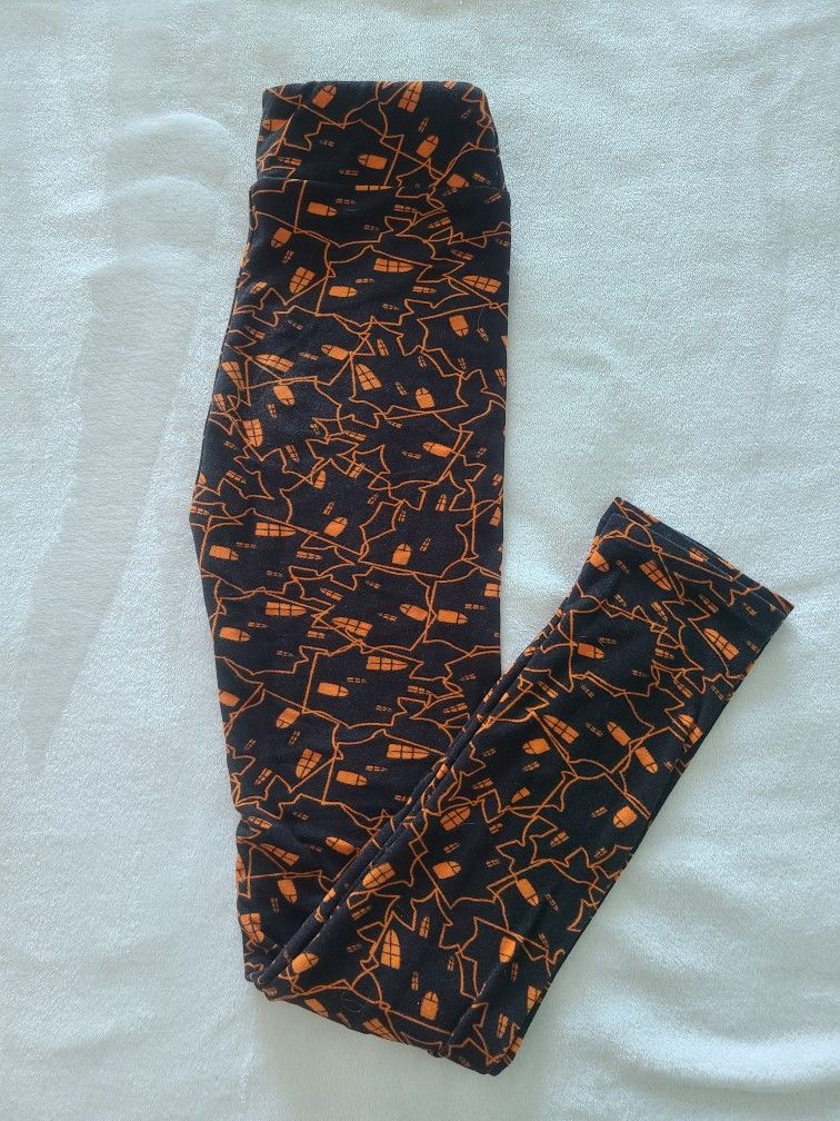 Lularoe Kids L/XL Halloween Leggins