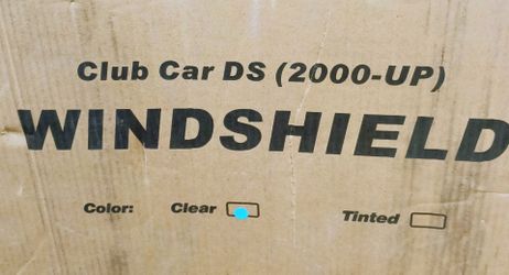 New Club cart DS clear windshield for golf carts yr 2000 & up