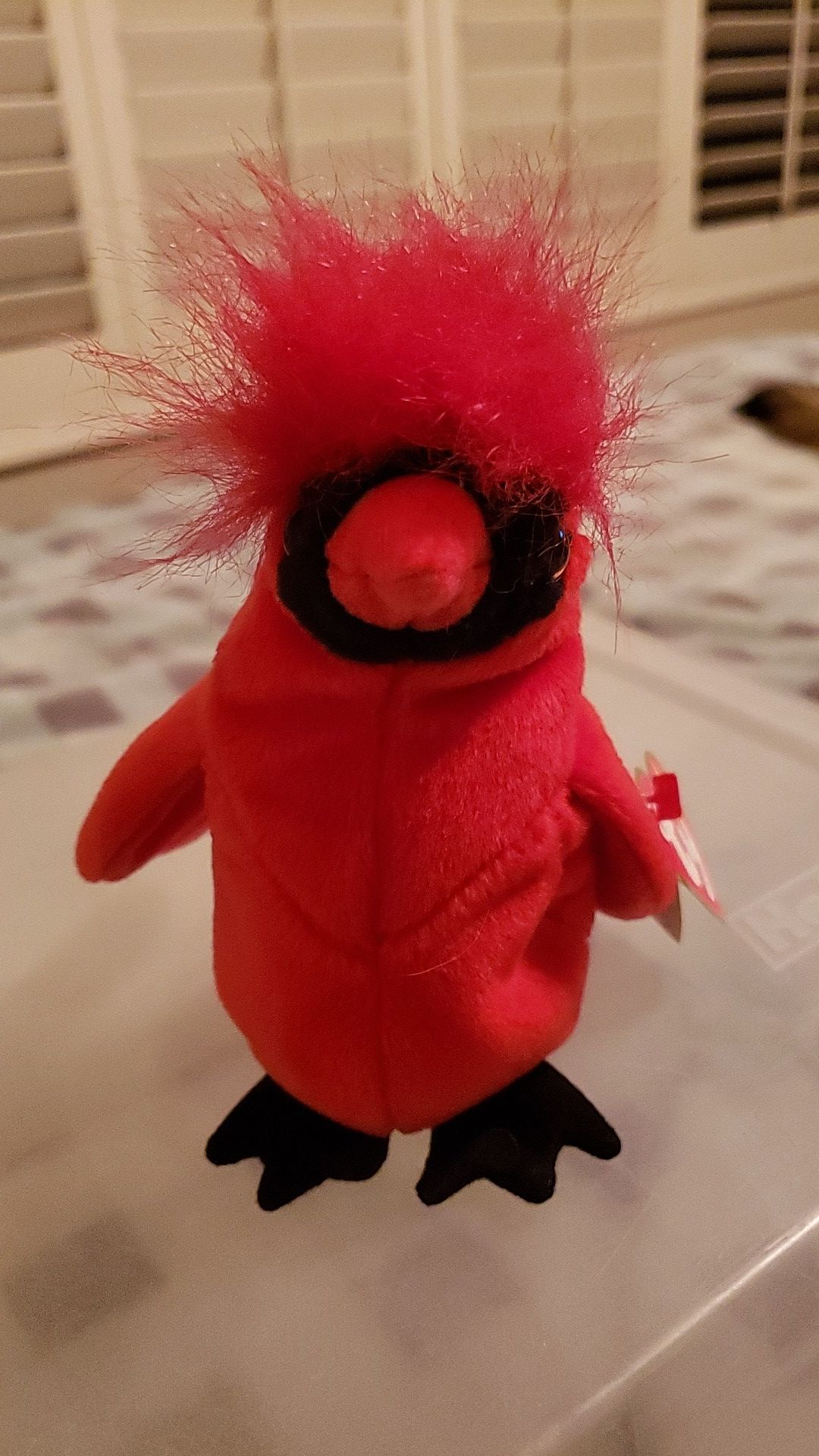 Mac the cardinal TY Beanie Babies.