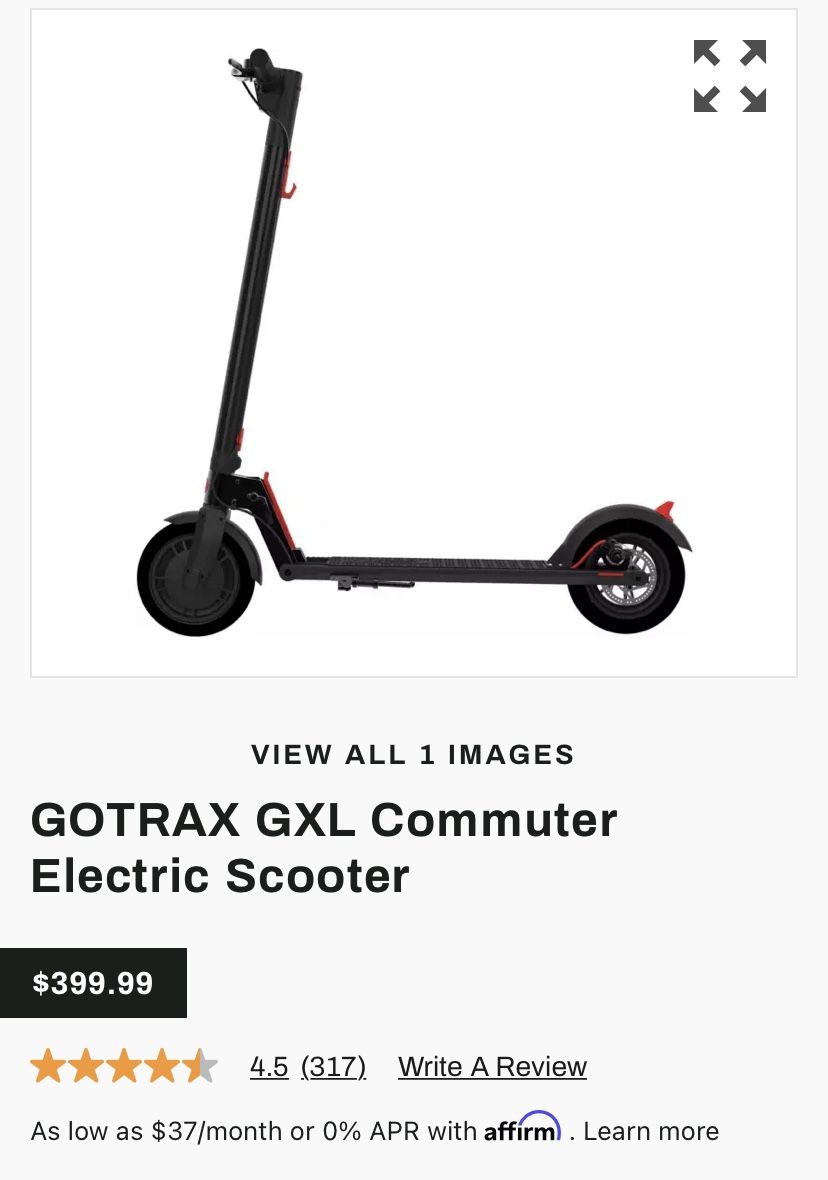 GOTRAX GXL Commuter Electric Scooter