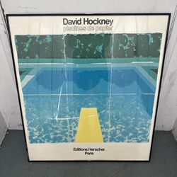 David Hockney Piscines de Papier 1980 Offset Poster Editions Herscher Paris
