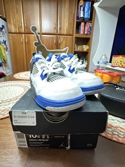 Jordan 4 Retro 10C White/game White Royal Blue