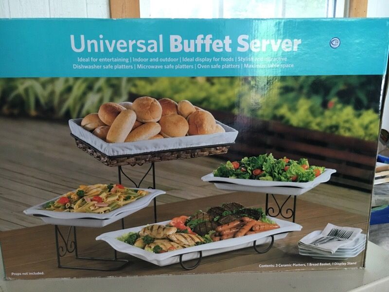 Used universal buffet server set