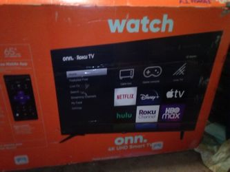 65in TV. Apple home . Google ahome ready. With Roku remote control