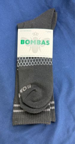 Bombas Black Crew Socks XL New In Package Comfort Athletic