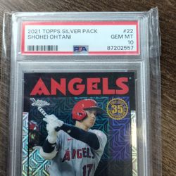 Shohei Ohtani 2021 Topps Silver Pack PSA 10