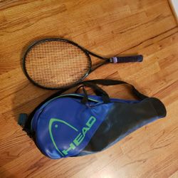 Vtg HEAD Tennis Bag & Racket