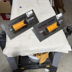 Schluter-Ditra  and Kerdi Thinset Trowels 