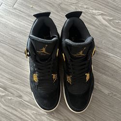 Jordan 4’s sz 11 Black and gold Lightly Worn 