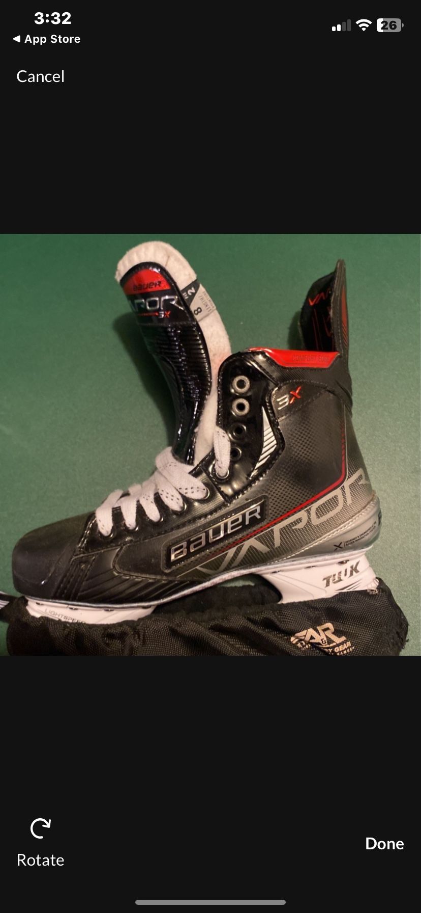 Bauer Vapor 3x Skates Size 8