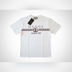 Gucci Firenze 1921 White Logo Tee