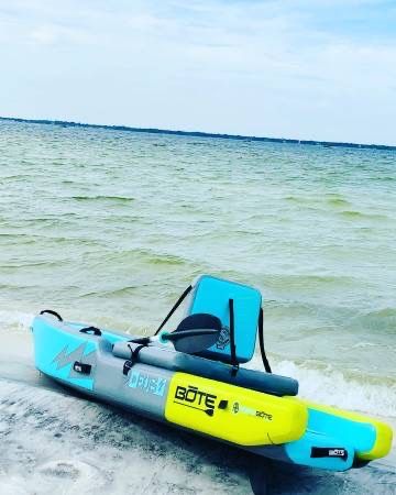 LIKE NEW DEUS Aero 11′ Native Citron Inflatable Kayak