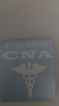 Traveling CNA decal
