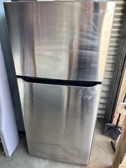 LG fridge grey and stainless finish