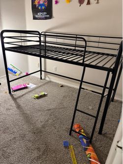 Loft twin bed frame