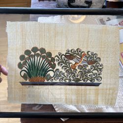 Egyptian Papyrus Souvenir Art by S. Gharib