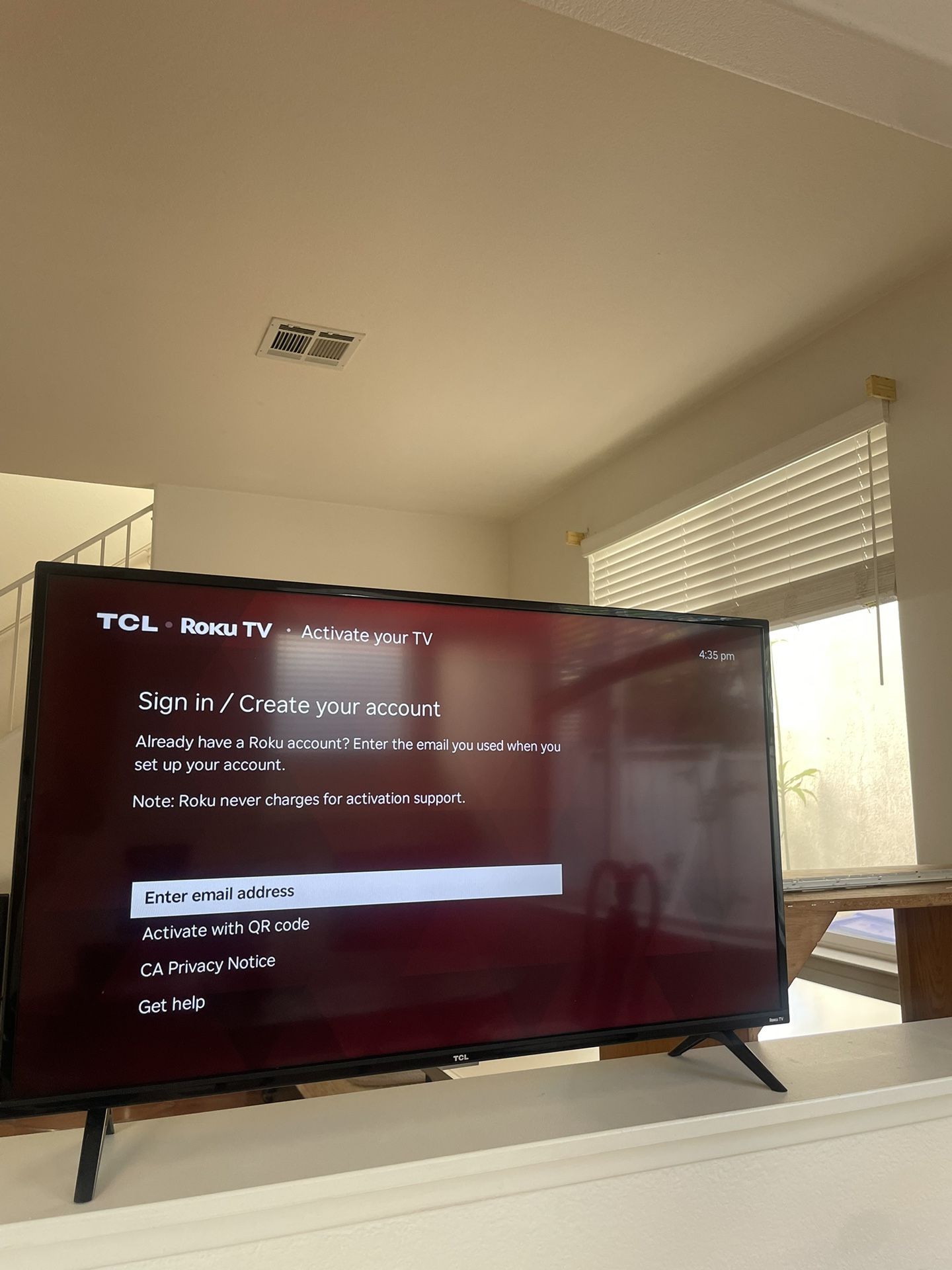 TCL 40in Roku TV