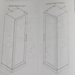 White Standing Shelf NO SCREWS