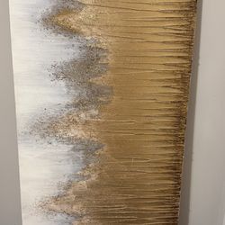 Gold And White Painting