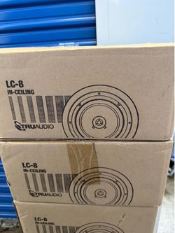 TRUAUDIO LC-8, 8" 2-Way In-Ceiling  Speaker-75W-8Ω-White Grill-1