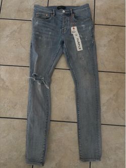 Purple jeans