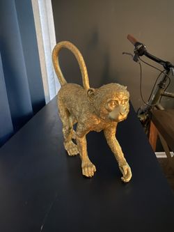 Gold Monkey Statue 