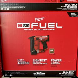 Milwaukee M12 “Baby Brad”Nailer 
