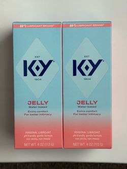K-Y Jelly Water-Based Personal Lubricant 4 oz – 2 Pack