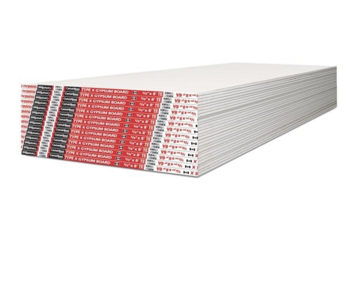 CertainTeed Type X Fire Resistant Drywall Panel (5/8 in x 4 ft x 8 ft)