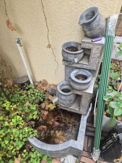 Heavy Stone Outdoor Water Fountain – For Sale