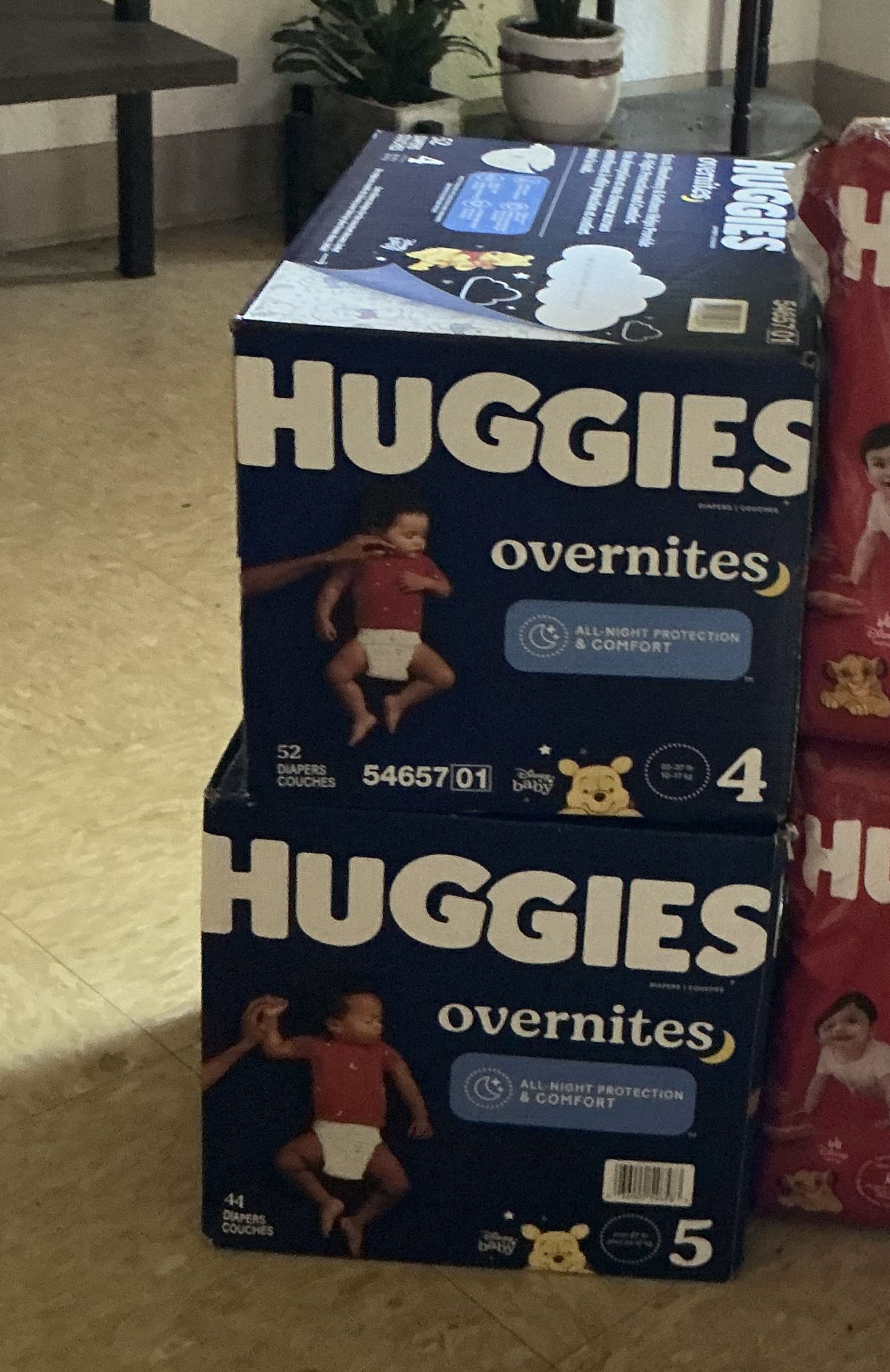 Huggies Overnite Size 4&5 20$ EACH