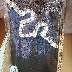 Western Style Cross Cowboy Bifold Wallet 