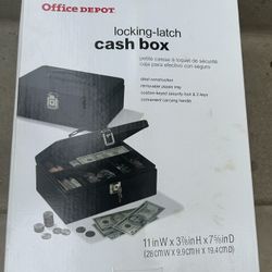 Locking Latch Cash Box