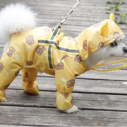 NEW! Dog Raincoat Waterproof - Bee Or Bear