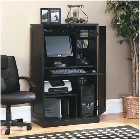 FREE COMPUTER Cabinet : Computer armoire with hidden desk