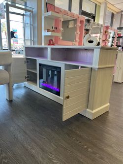 TV stand with Fireplace🔥