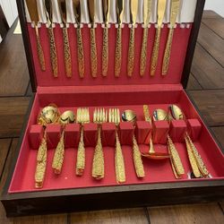 Americana Heritage Gold Plated Flatware 